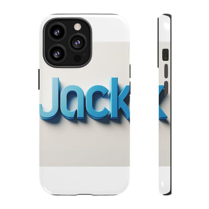 Vibrant Blue 3D Text Phone Case for Stylish Protection, Unique Retro Design for Men and Women, Compatible with iPhone 13, 14, 15 & 16 – all models including Pro, Pro Max & Plus