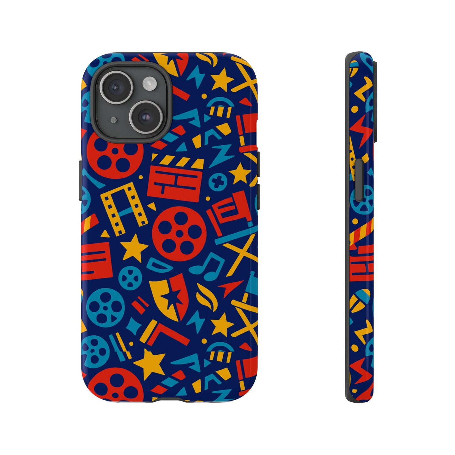 vibrant 3d movie icons protective phone case for kids and adults – stylish accessory – compatible with iphone 13, 14, 15 & 16 – all models including pro, pro max & plus