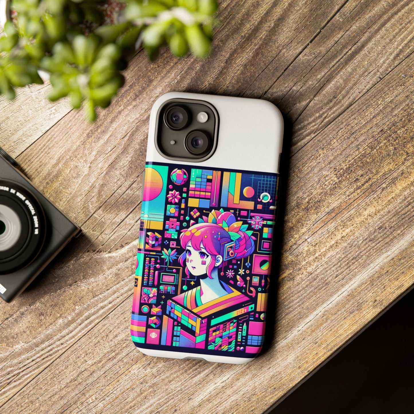 ratio d irl protective phone case with 3d wrap design, uv protected, durable tpu silicone, shock absorbent, ideal for anime and comic culture fans