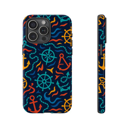 Nautical Multicolor Protective Phone Case with 3D Wrap Design for Unique Style and Self-Expression Compatible with iPhone 13, 14, 15 & 16 – all models including Pro, Pro Max & Plus