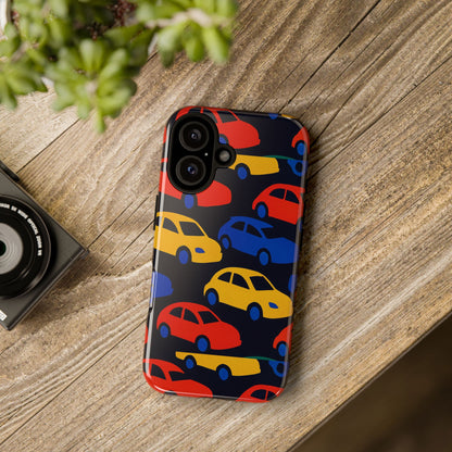 Multicolour 3D Car Design Protective Phone Case Stylish Accessory for Unique Expression Compatible with iPhone 13, 14, 15 & 16 – all models including Pro, Pro Max & Plus