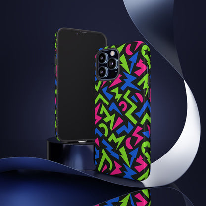 Y2K Multicolour 4 Protective Phone Case with 3D Design – Stylish Protection for Unisex Smartphones Compatible with iPhone 13, 14, 15 & 16 – All Models Including Pro, Pro Max & Plus