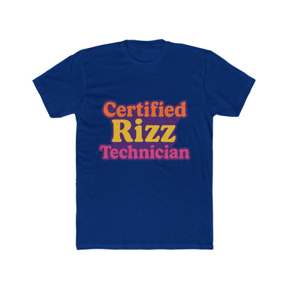 Certified Rizz Technician Unisex T-Shirt - Funny Meme Graphic Tee for Men & Women - Multicolor Design