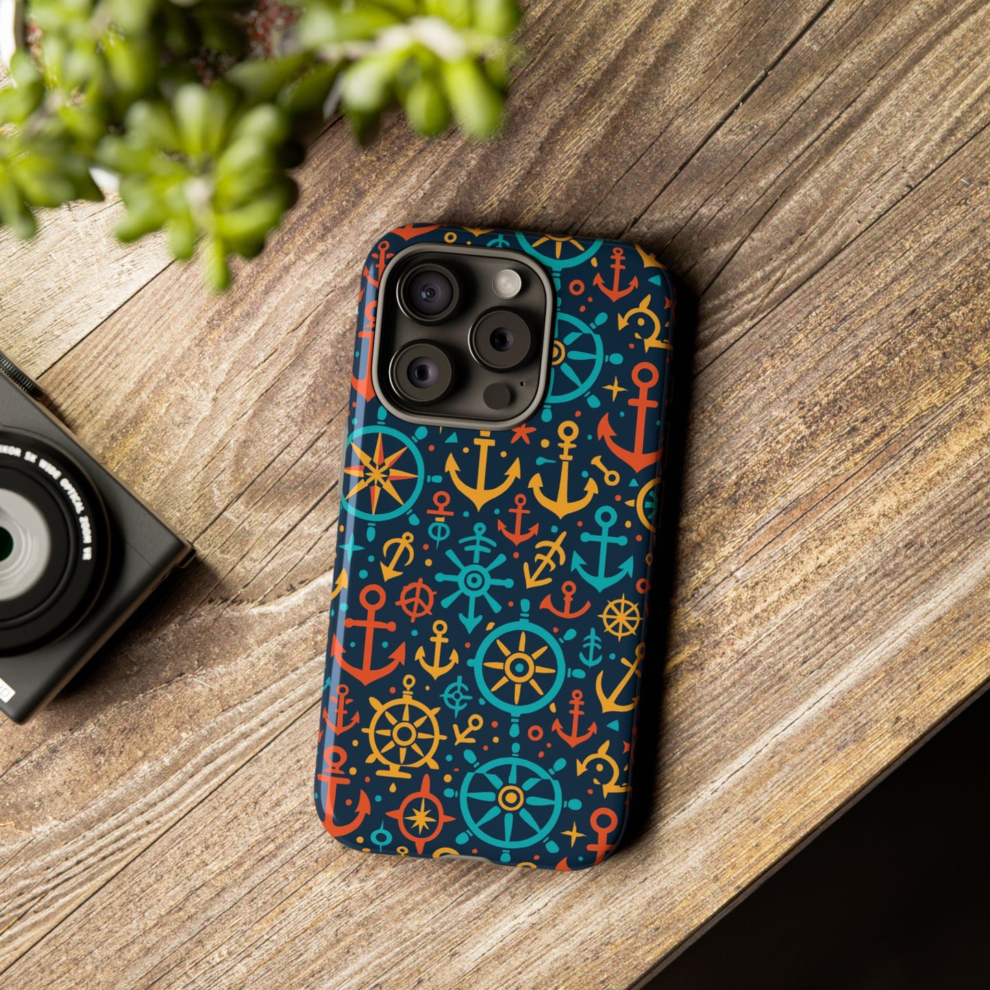 vibrant nautical pattern phone case for stylish protection – bold accessory for iphone 13, 14, 15 & 16 – all models including pro, pro max & plus
