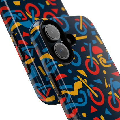 Multicolour Motorcycle Phone Case – Vibrant Art Design for Stylish Protection – Compatible with iPhone 13, 14, 15 & 16 – All Models Including Pro, Pro Max & Plus