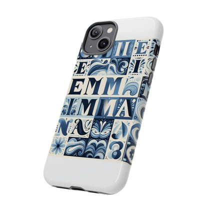 Vibrant 3D Alphabet Design Protective Phone Case in Blue for Stylish Smartphone Accessories Compatible with iPhone 13, 14, 15 & 16 – all models including Pro, Pro Max & Plus