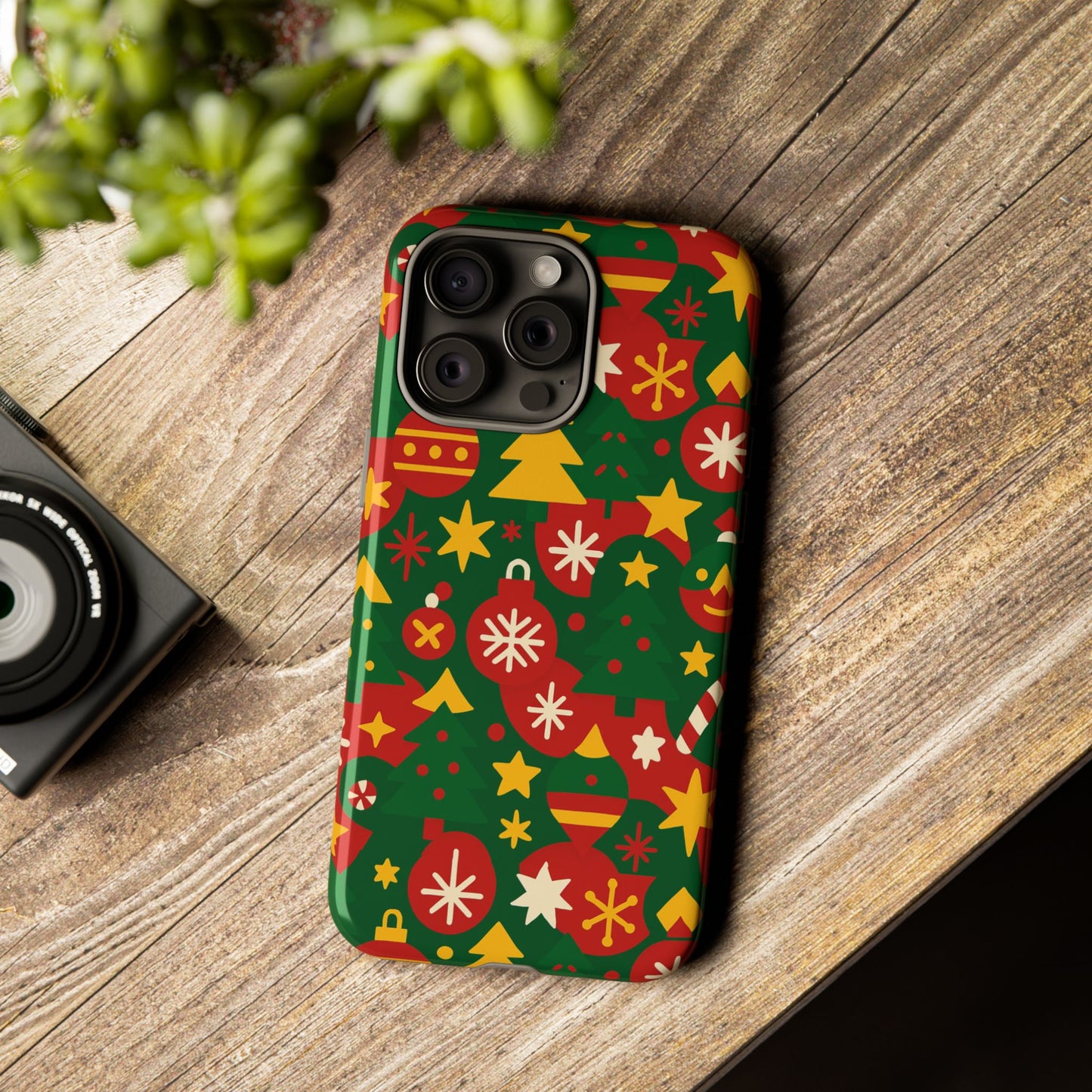vibrant christmas phone case with festive 3d wrap design – colourful holiday protective cover compatible with iphone 13, 14, 15 & 16 – all models including pro, pro max & plus