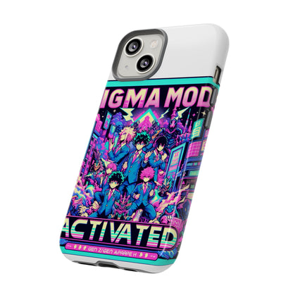Vibrant Sigma Mode Activated Protective Phone Case for Anime Lovers, 3D Wrap Design, Durable TPU Silicone, UV Protected, Stylish Drop Protection, Gift for Friends