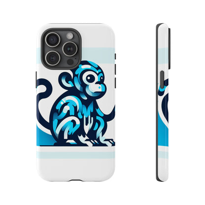 Vibrant 3D Monkey-Inspired Phone Case for Stylish Protection in Blue – Unisex Design Compatible with iPhone 13, 14, 15 & 16 – All Models Including Pro, Pro Max & Plus