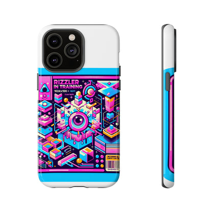 Rizzler In Training 3D Wrap Protective Phone Case for Anime Lovers