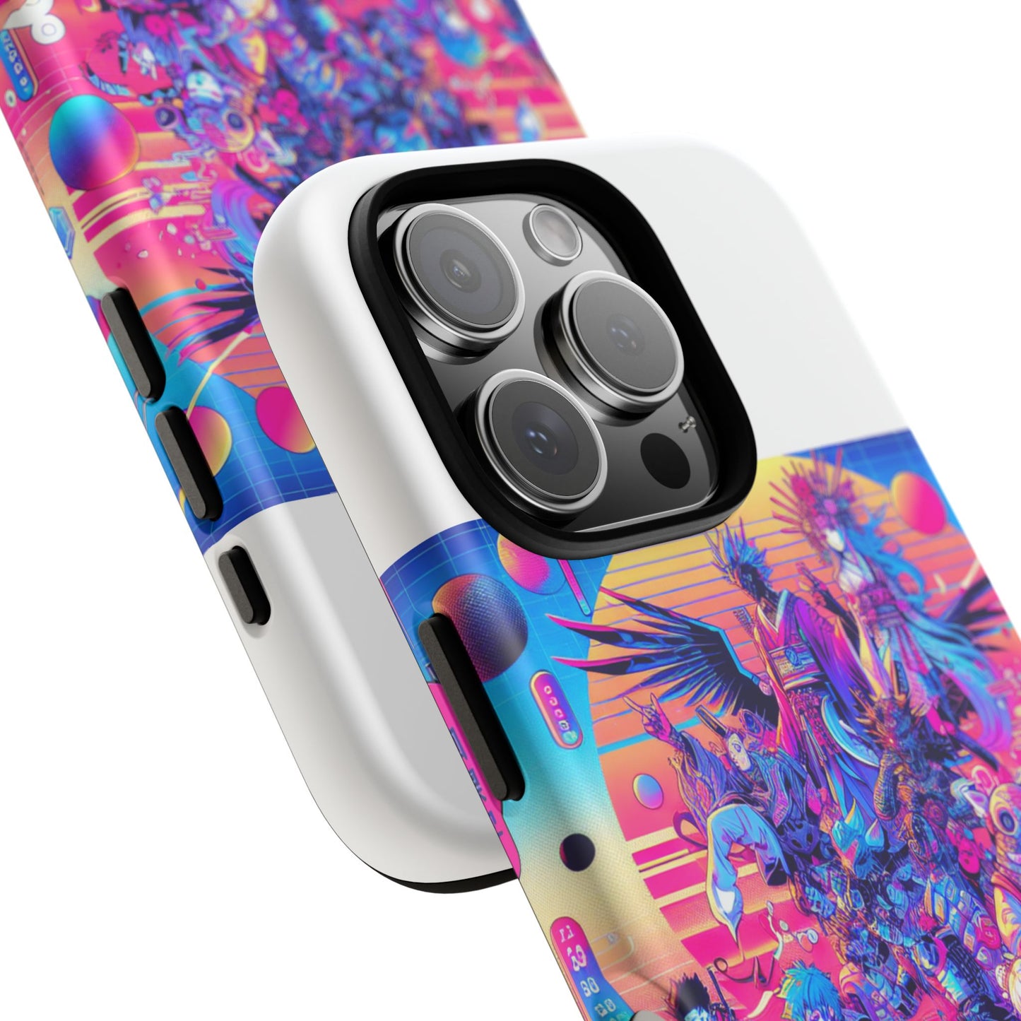 zero npc energy vibrant 3d protective phone case for anime lovers