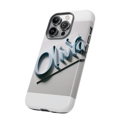 Vibrant 3D Blue Name Phone Case for Stylish Protection – Unique Accessory for Self-Expression Compatible with iPhone 13, 14, 15 & 16 – all models including Pro, Pro Max & Plus
