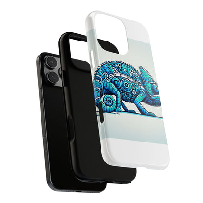 Vibrant 3D Chameleon Print Glossy Phone Case for Eye-Catching Protection Compatible with iPhone 13, 14, 15 & 16 – all models including Pro, Pro Max & Plus