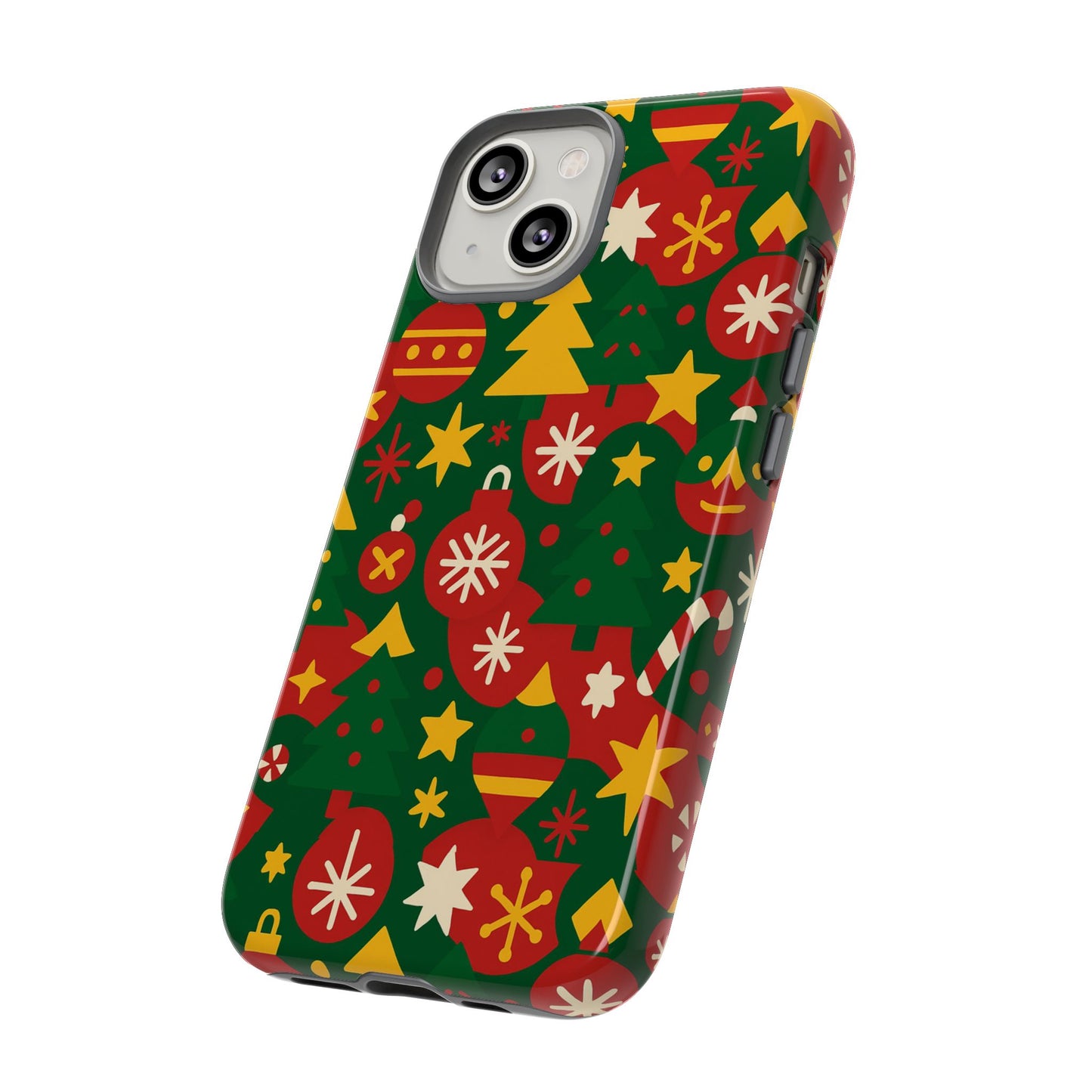 vibrant christmas phone case with festive 3d wrap design – colourful holiday protective cover compatible with iphone 13, 14, 15 & 16 – all models including pro, pro max & plus