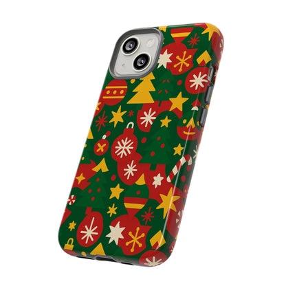 Vibrant Christmas Phone Case with Festive 3D Wrap Design – Colourful Holiday Protective Cover Compatible with iPhone 13, 14, 15 & 16 – All Models Including Pro, Pro Max & Plus