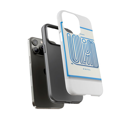 Vibrant 3D Wrap Phone Case in Blue Alphabet Design for Stylish Protection Compatible with iPhone 13, 14, 15 & 16 – All Models Including Pro, Pro Max & Plus