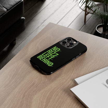 Tough Phone Case - No Rizz Left Behind, Durable Protection, Shock Absorbent, Stylish Design, Perfect Gift for Adults, Supports Wireless Charging, UV Protected, Lightweight Accessory