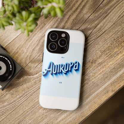 Protective Phone Case with Retro Typography Design in Blue for Stylish Protection, Compatible with iPhone 13, 14, 15 & 16 – all models including Pro, Pro Max & Plus