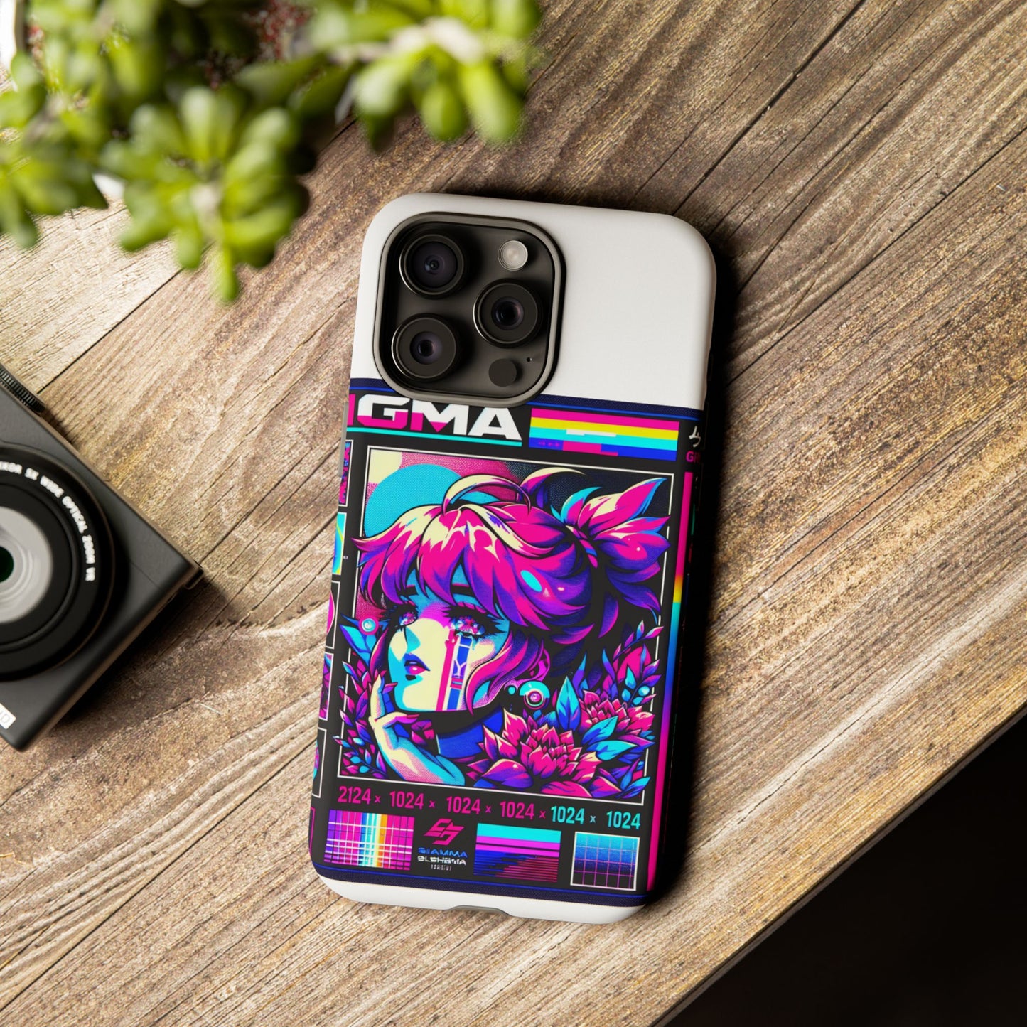 sigma grindset 3d wrap protective phone case for anime lovers, durable shock absorption, uv protected, stylish accessory for unique self-expression