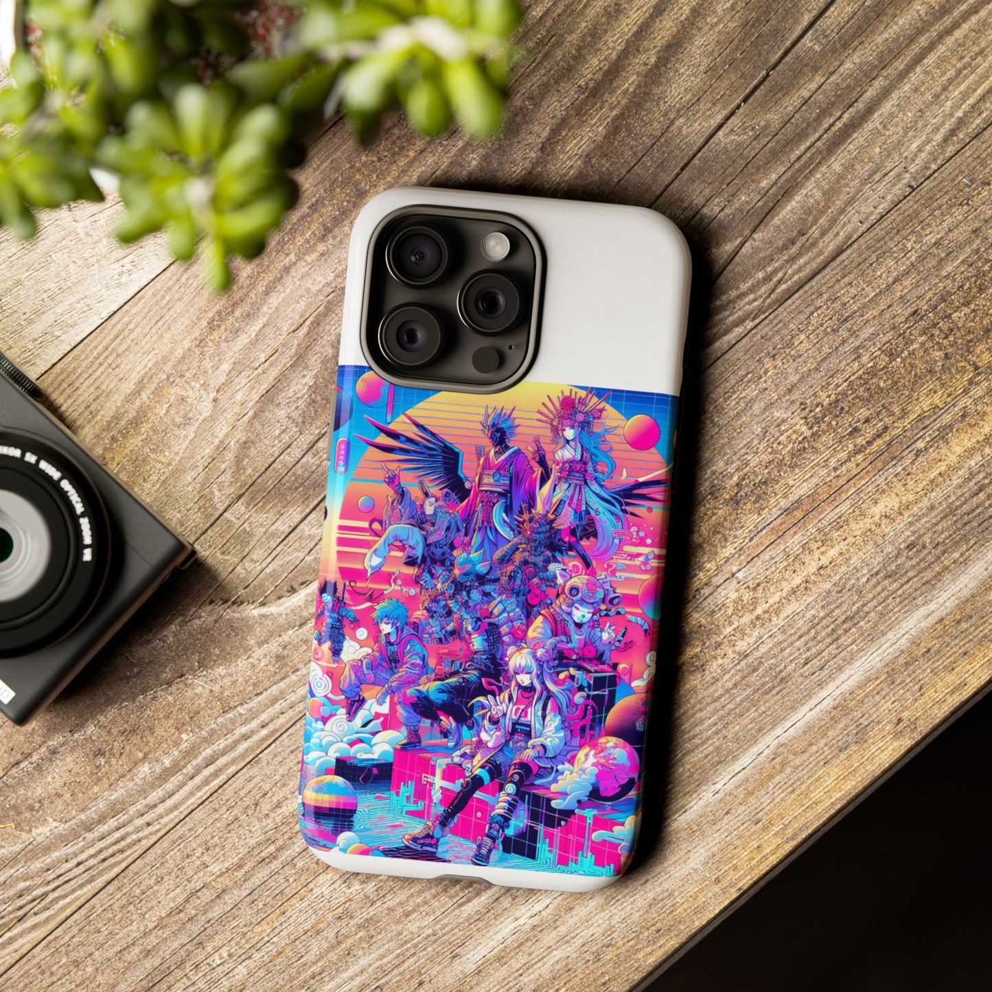 zero npc energy vibrant 3d protective phone case for anime lovers