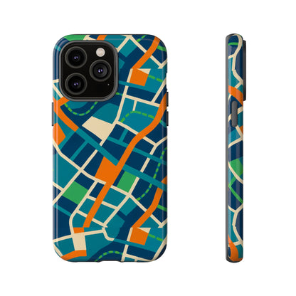 Multicolour Abstract Geometric Phone Case for Stylish Protection Compatible with iPhone 13, 14, 15 & 16 – All Models Including Pro, Pro Max & Plus