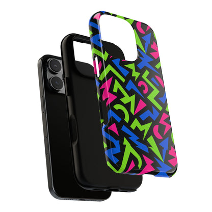 Y2K Multicolour 4 Protective Phone Case with 3D Design – Stylish Protection for Unisex Smartphones Compatible with iPhone 13, 14, 15 & 16 – All Models Including Pro, Pro Max & Plus