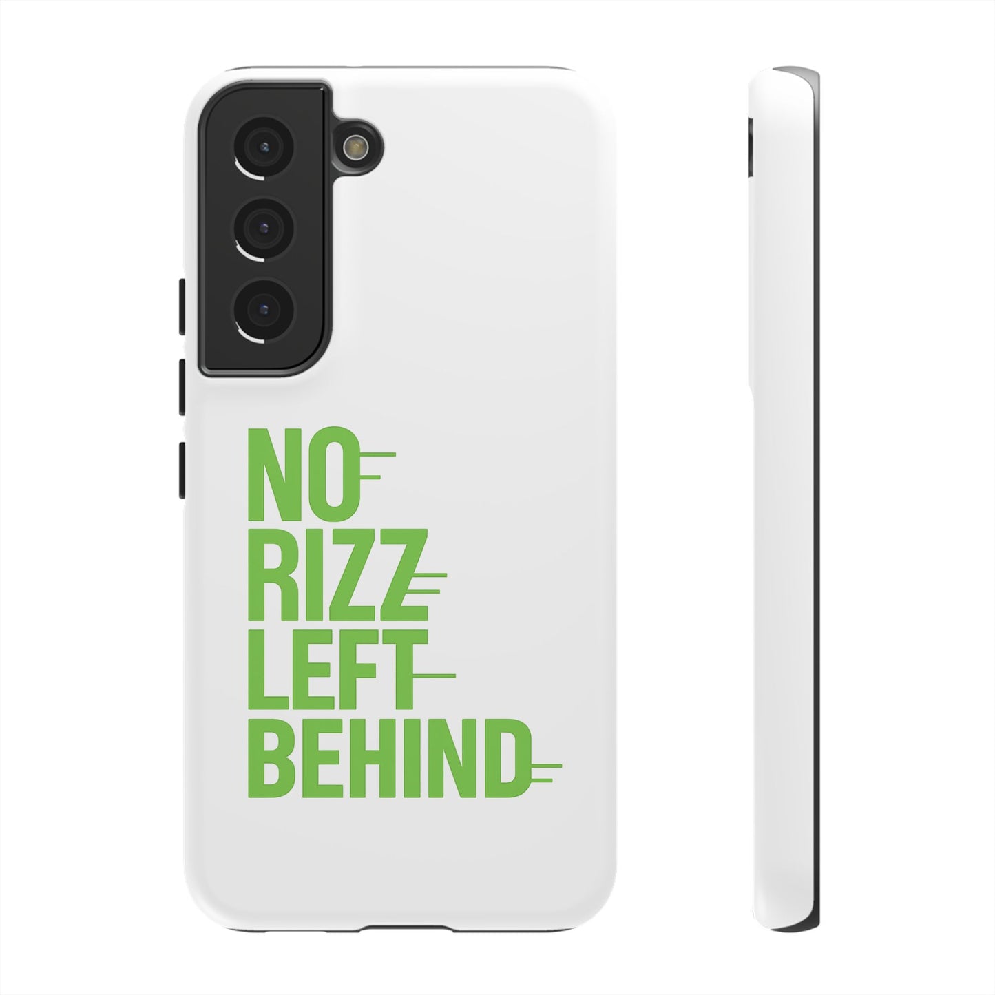 copy of tough cases - no rizz left behind phone case for ultimate protection and style, impact-resistant, dual layer, vibrant design, perfect gift for adults