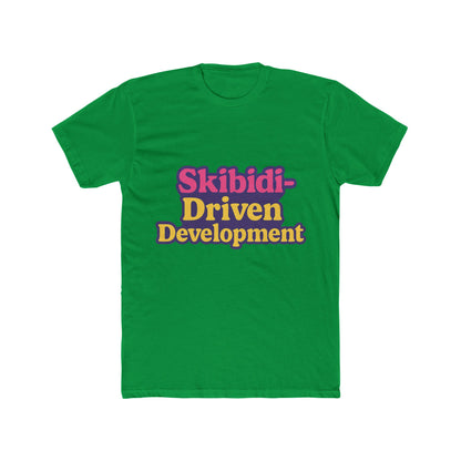 Skibidi-Driven Development Meme Purple Unisex T-Shirt - Trendy Viral Graphic Tee