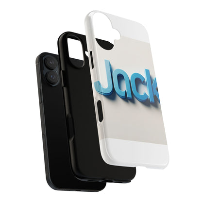 Vibrant Blue 3D Text Phone Case for Stylish Protection, Unique Retro Design for Men and Women, Compatible with iPhone 13, 14, 15 & 16 – all models including Pro, Pro Max & Plus