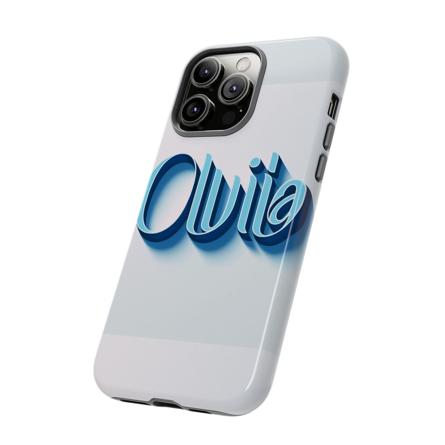 olivia blue anime comic style 3d wrap shockproof phone case for women and girls durable uv protected silicone cover with glossy or matte finish