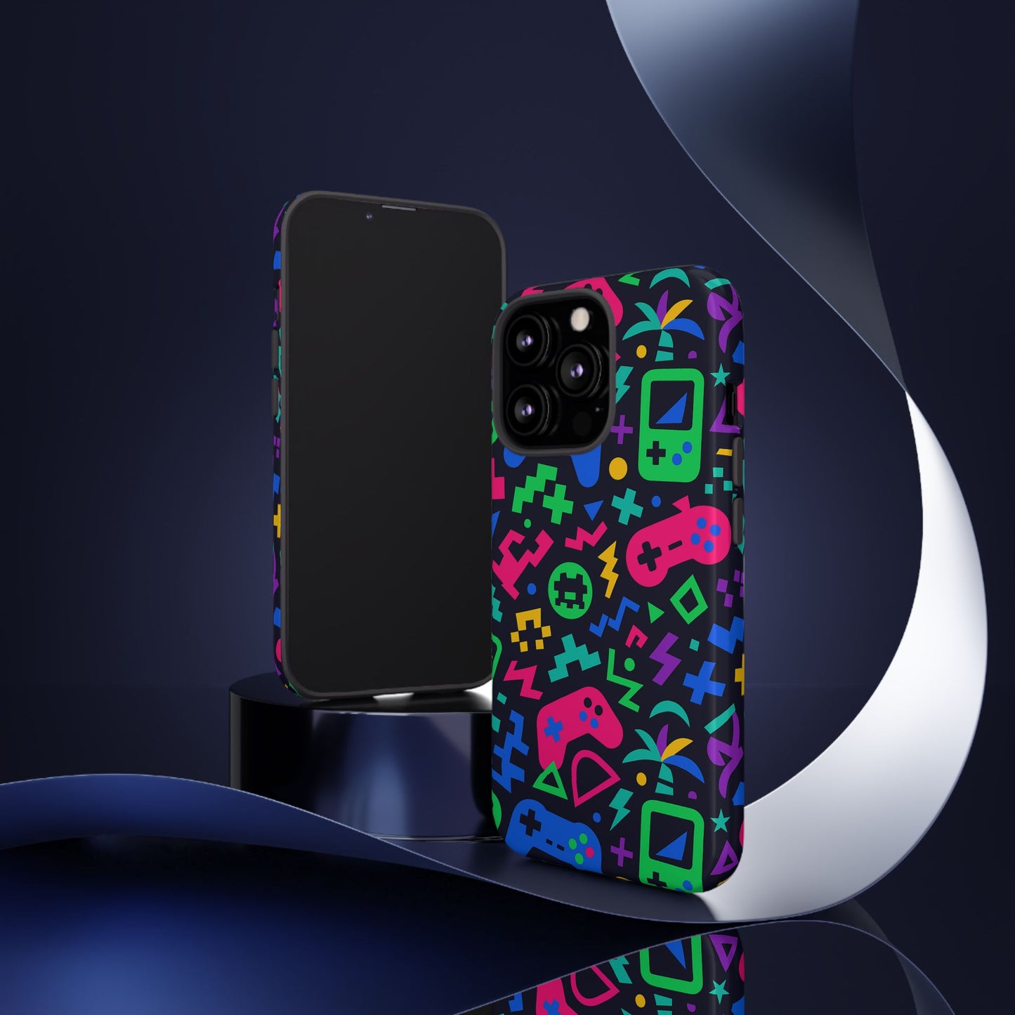 vibrant 3d gaming design protective phone case for creative expression and stylish protection, compatible with iphone 13, 14, 15 & 16 – all models including pro, pro max & plus
