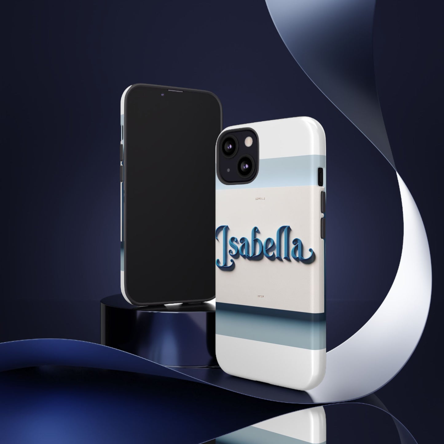 vibrant 3d blue alphabet design protective phone case stylish accessory for men and women unique phone cover compatible with iphone 13, 14, 15 & 16 – all models including pro, pro max & plus