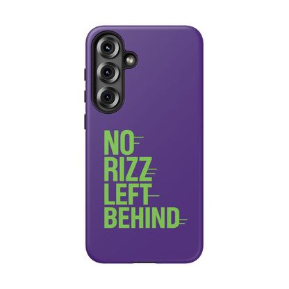 Tough Phone Case - No Rizz Left Behind - Durable, Stylish Protection for Active Lifestyles - Impact-Resistant, Dual Layer, Shock-Absorbing TPU - Perfect Gift for Tech Lovers