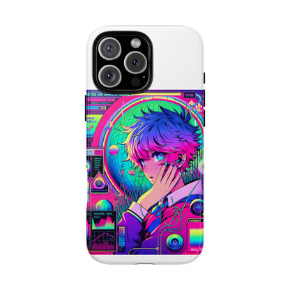 Touching Grass Weekly Vibrant Protective Phone Case for Smartphones, Retro Anime Design, Shock Absorbent TPU, UV Protected, Unique Gift for Tech Enthusiasts