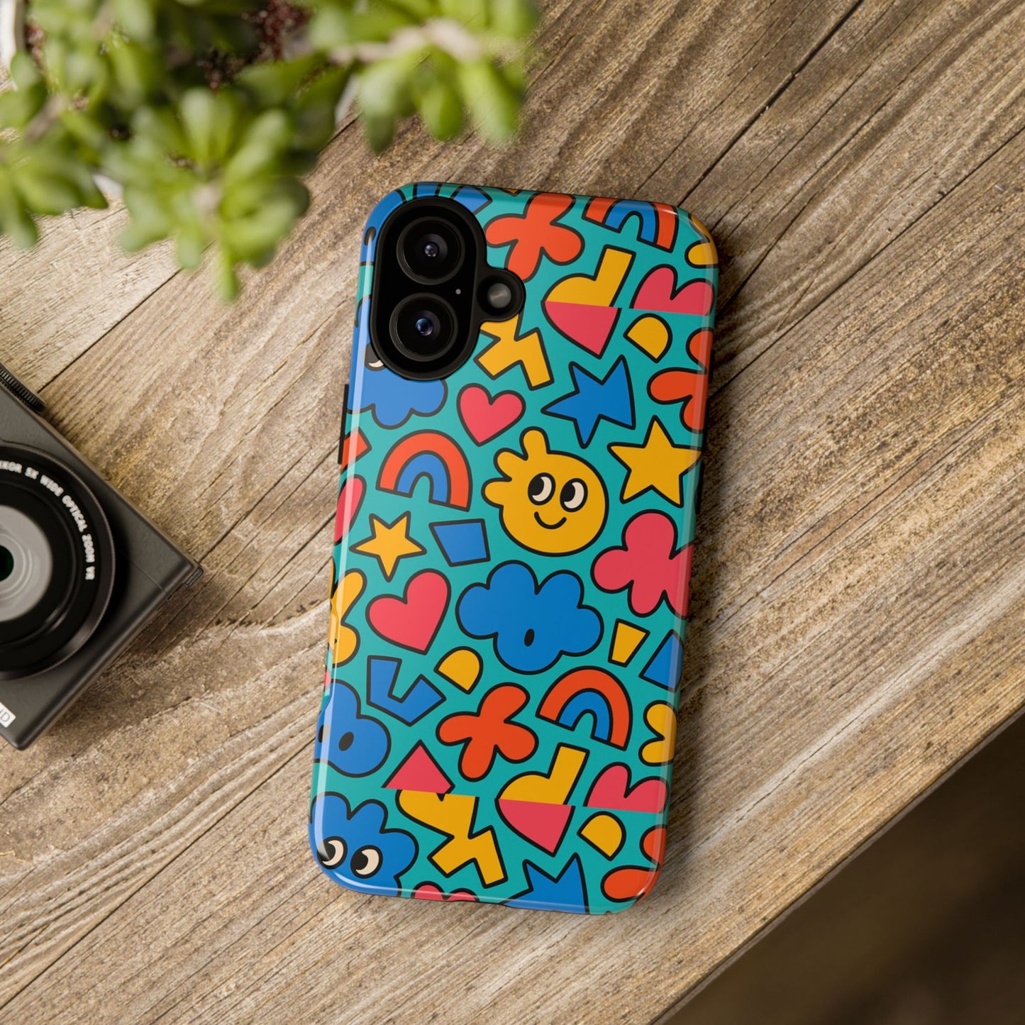 vibrant cartoon 3d wrap protective phone case with fun playful design for smartphone lovers compatible with iphone 13, 14, 15 & 16 – all models including pro, pro max & plus
