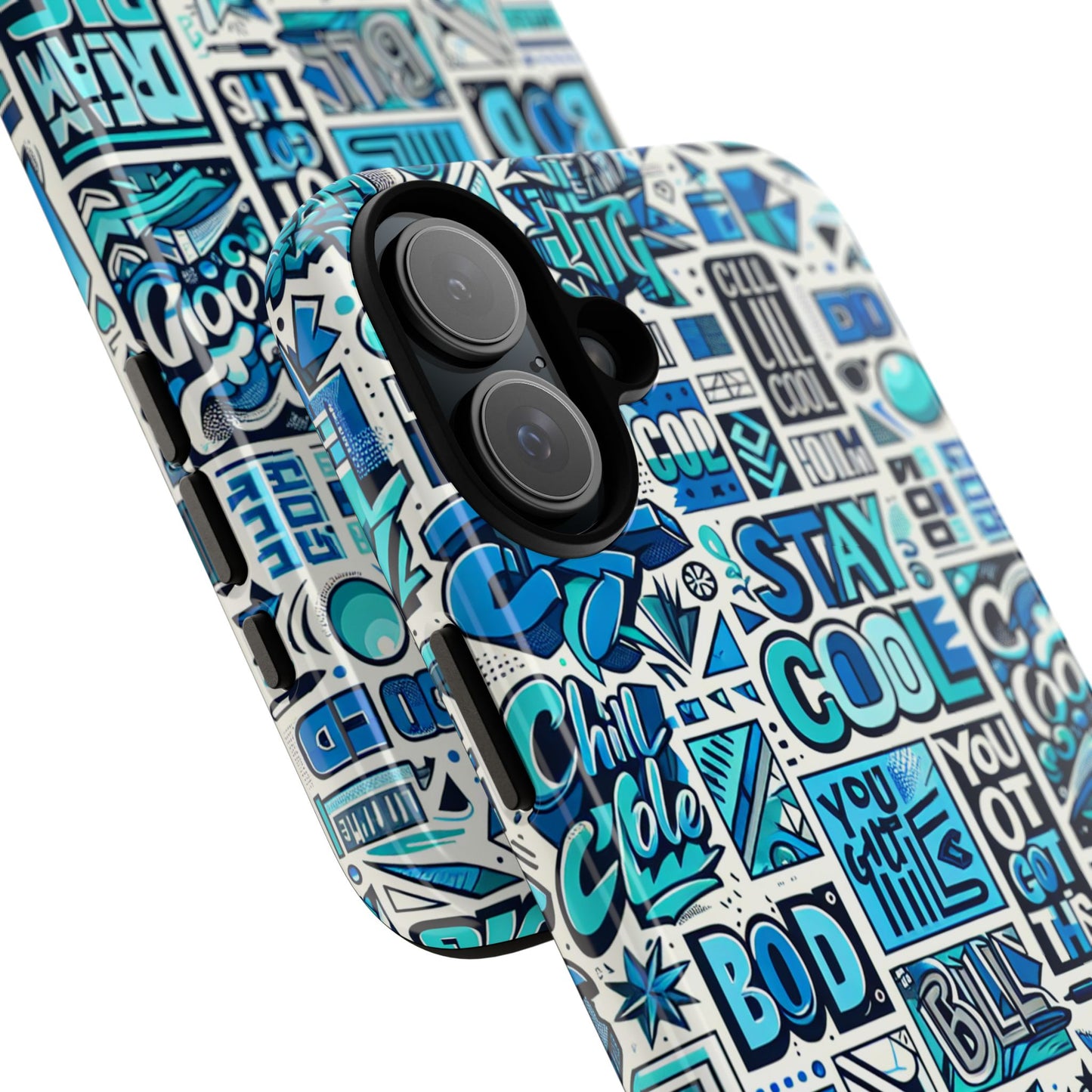 vibrant 3d protective phone case in blue alphabet design for trendy accessories stylish protection compatible with iphone 13, 14, 15 & 16 – all models including pro, pro max & plus