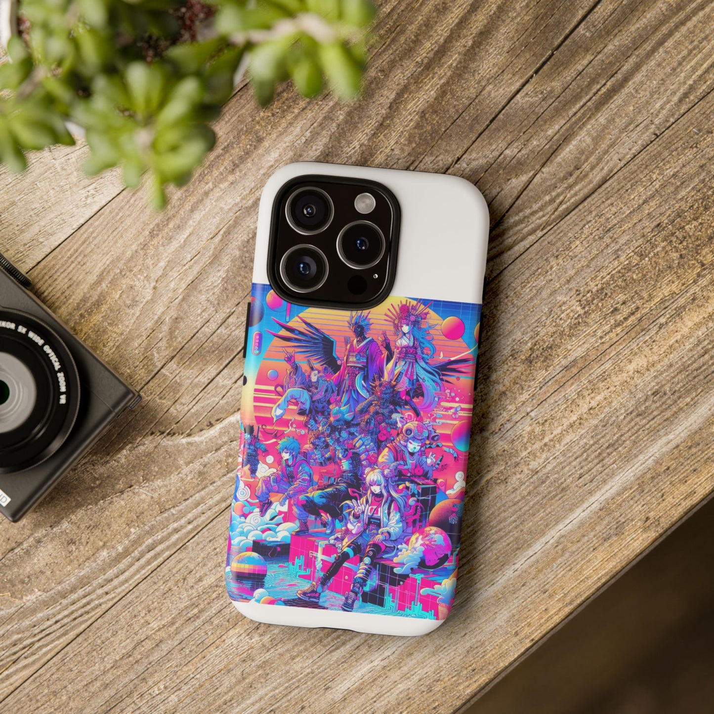 zero npc energy vibrant 3d protective phone case for anime lovers