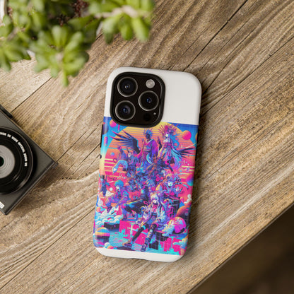 Zero Npc Energy Vibrant 3D Protective Phone Case for Anime Lovers