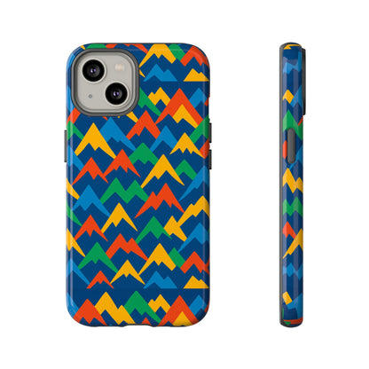 Vibrant 3D Mountain Design Phone Case for Stylish Protection – Unique Accessory Compatible with iPhone 13, 14, 15 & 16 – all models including Pro, Pro Max & Plus