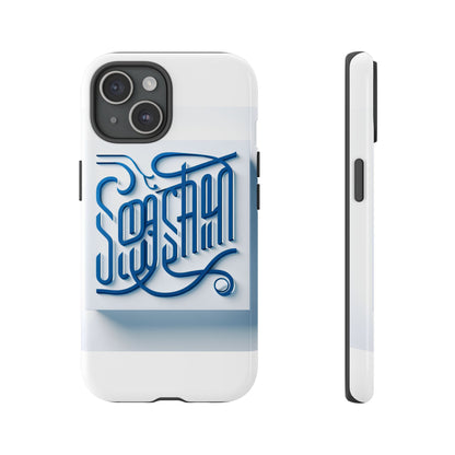 Vibrant Blue 3D Alphabet Phone Case for Stylish Protection and Unique Expression Compatible with iPhone 13, 14, 15 & 16 – all models including Pro, Pro Max & Plus