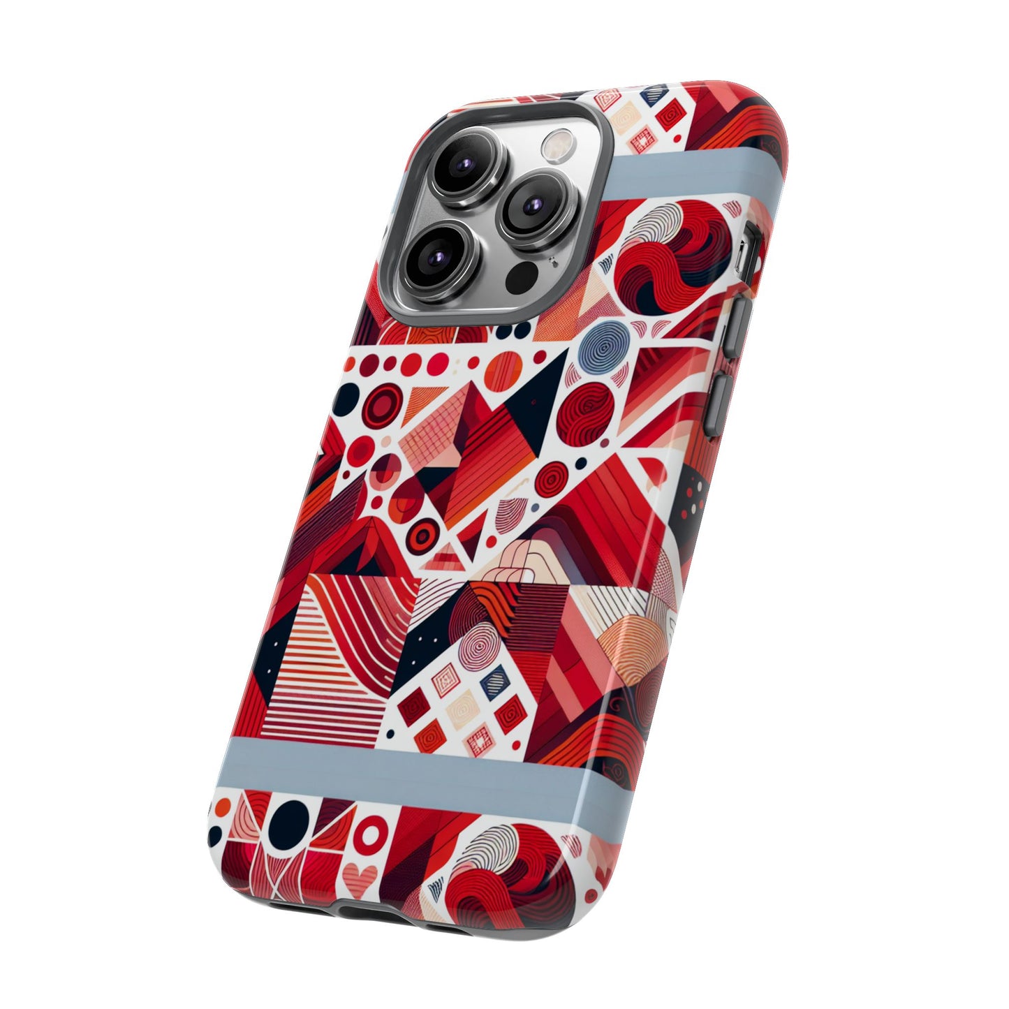 pattern image 8 vibrant shockproof phone case for kids and teens with abstract geometric design compatible with iphone 13, 14, 15 & 16 – all models including pro, pro max & plus