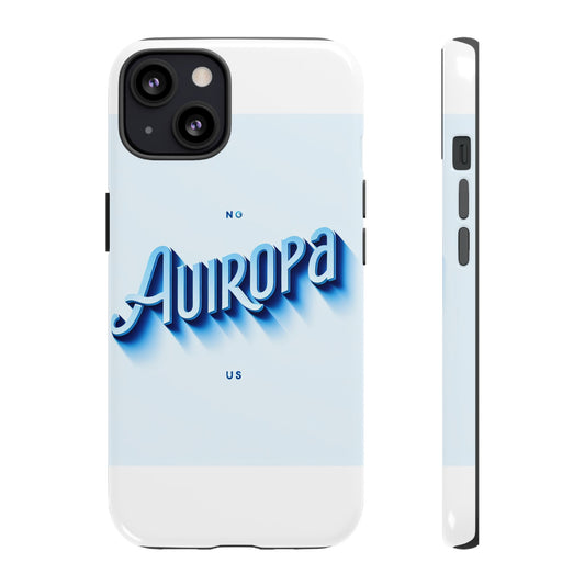 Protective Phone Case with Retro Typography Design in Blue for Stylish Protection, Compatible with iPhone 13, 14, 15 & 16 – all models including Pro, Pro Max & Plus