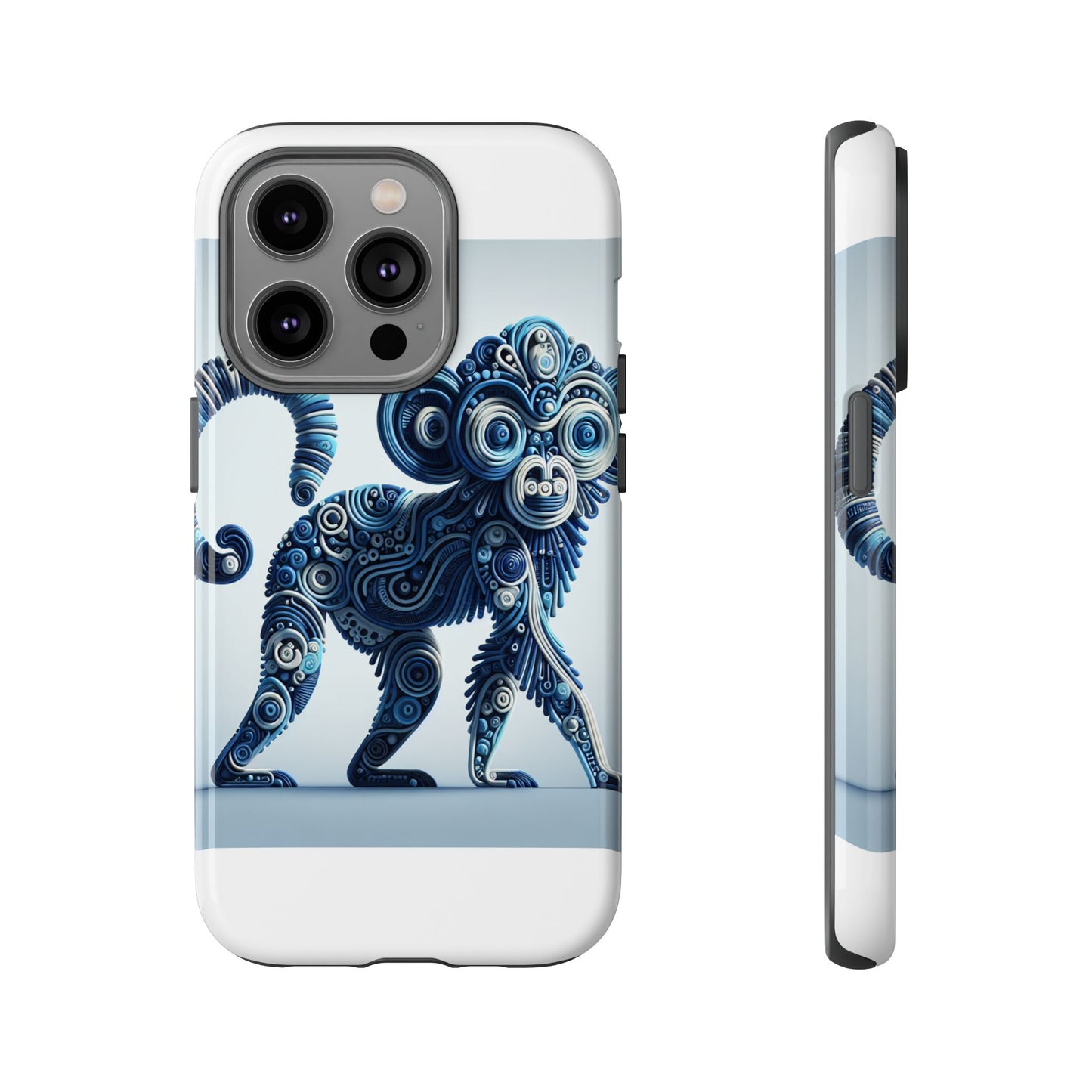 vibrant 3d wrap protective phone case with unique monkey design – stylish accessory for men and women compatible with iphone 13, 14, 15 & 16 – all models including pro, pro max & plus