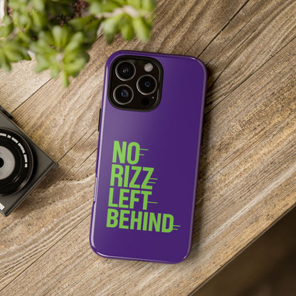 Tough Phone Case - No Rizz Left Behind - Durable, Stylish Protection for Active Lifestyles - Impact-Resistant, Dual Layer, Shock-Absorbing TPU - Perfect Gift for Tech Lovers