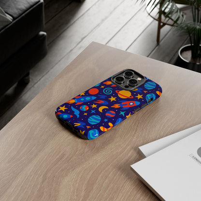 Vibrant Space Theme Protective Phone Case with 3D Wrap Design for Unique Expression Compatible with iPhone 13, 14, 15 & 16 – all models including Pro, Pro Max & Plus