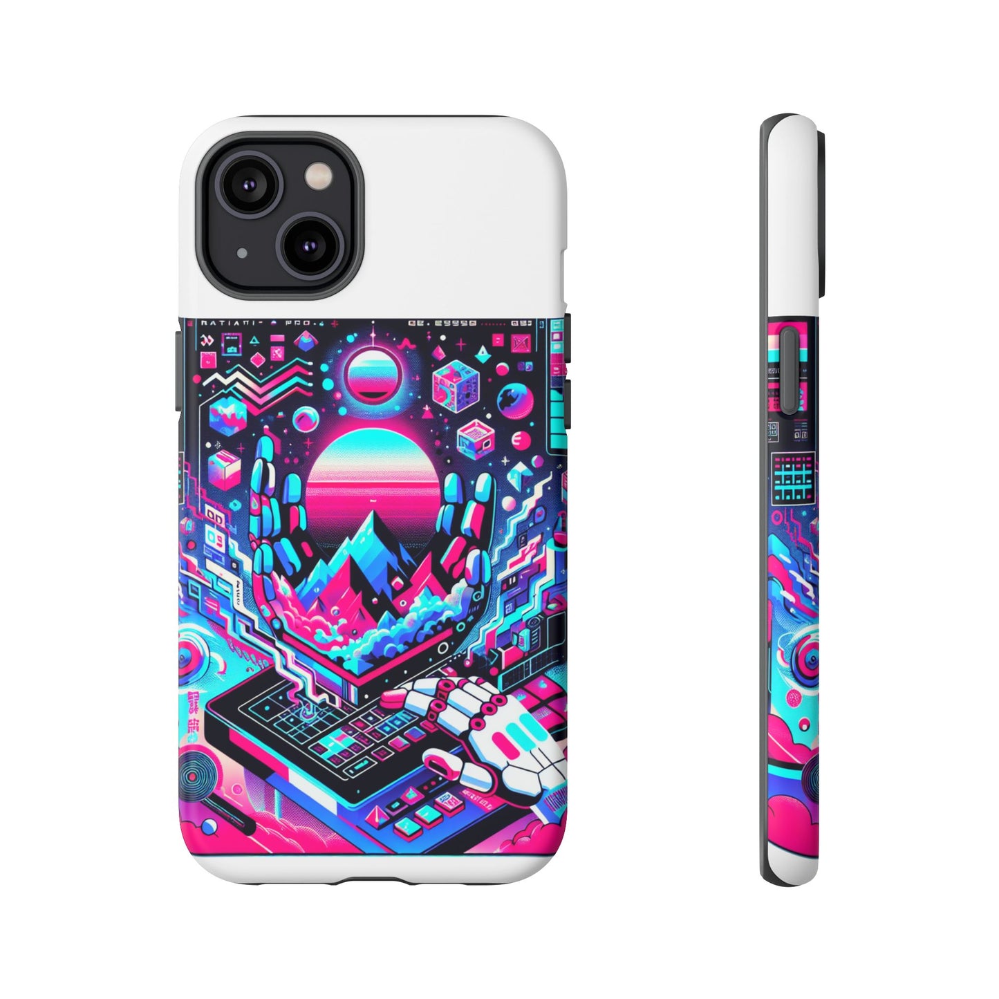 ratio-proof aura protective phone case with 3d wrap design, uv protection, and shock absorption for anime and comic culture fans