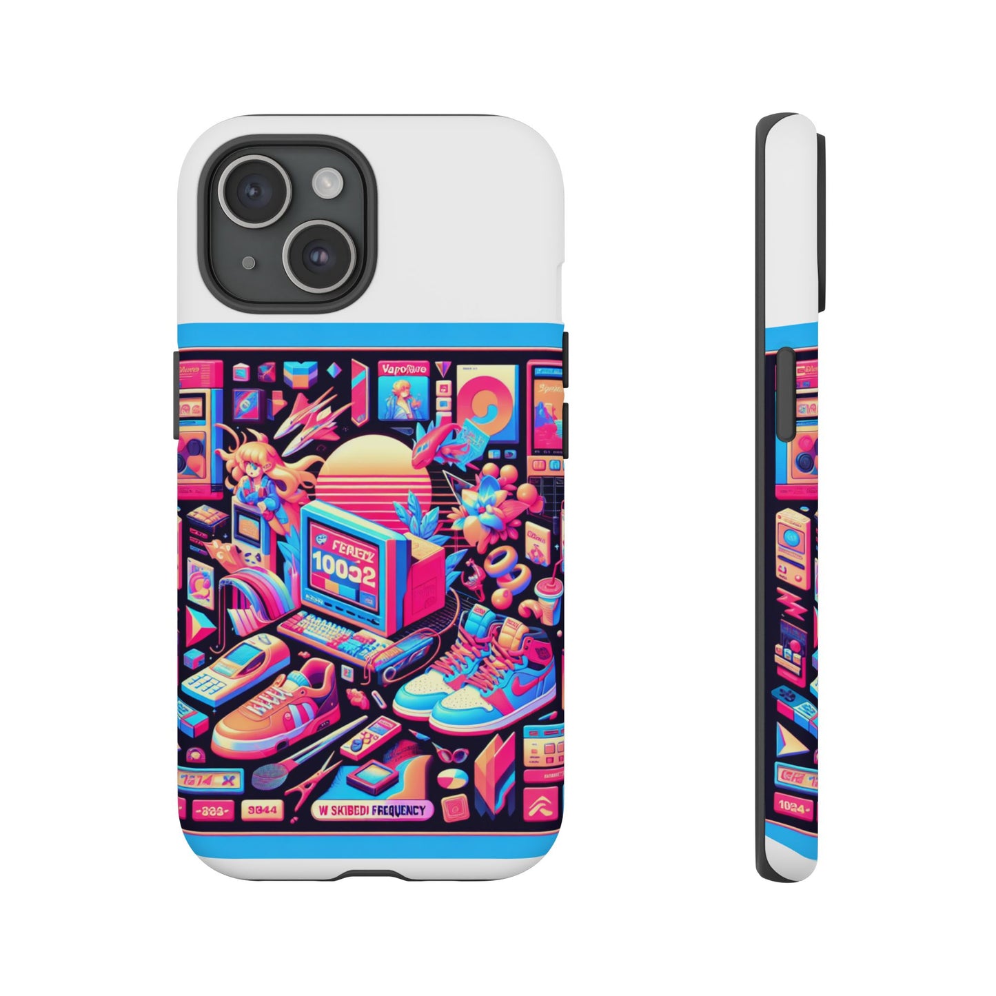 w skibidi frequency 3d wrap protective phone case for anime lovers, durable tpu silicone, shock absorbing, uv protected, glossy or matte finish, unique gift idea