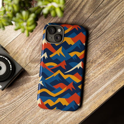 Vibrant 3D Mountain Design Protective Phone Case for Unique Accessory Lovers Compatible with iPhone 13, 14, 15 & 16 – all models including Pro, Pro Max & Plus