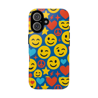 Vibrant 3D Emoji Protective Phone Case for Kids and Adults – Fun Multicolour Design for Stylish Protection Compatible with iPhone 13, 14, 15 & 16 – all models including Pro, Pro Max & Plus