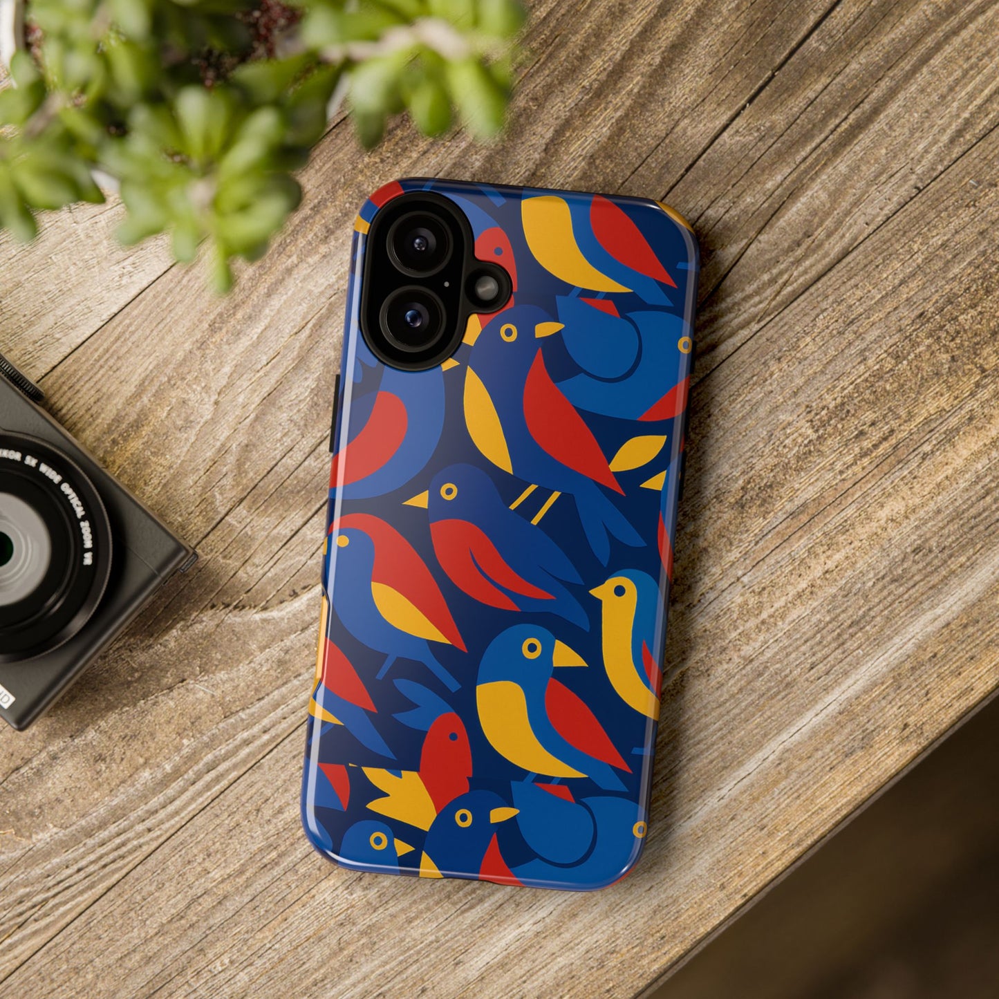 vibrant 3d wrap protective phone case with colourful bird design stylish accessory for men and women compatible with iphone 13, 14, 15 & 16 – all models including pro, pro max & plus